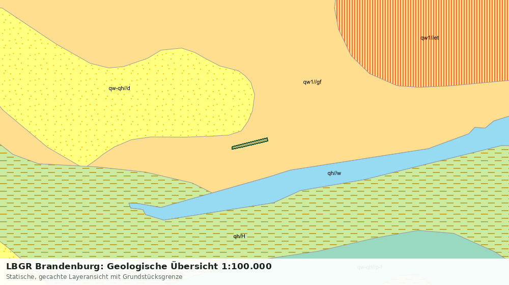 Statische Kartenansicht: LBGR Brandenburg: Geologische Übersicht 1:100.000