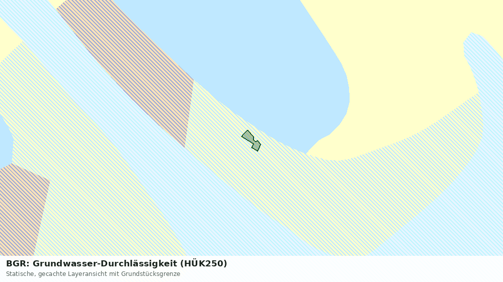 Statische Kartenansicht: BGR: Grundwasser-Durchlässigkeit (HÜK250)