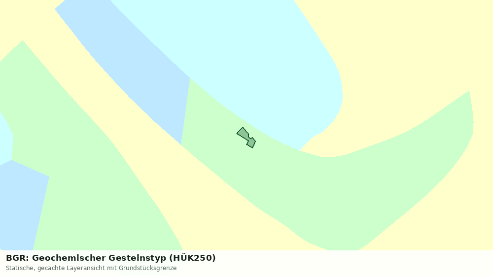 Statische Kartenansicht: BGR: Geochemischer Gesteinstyp (HÜK250)