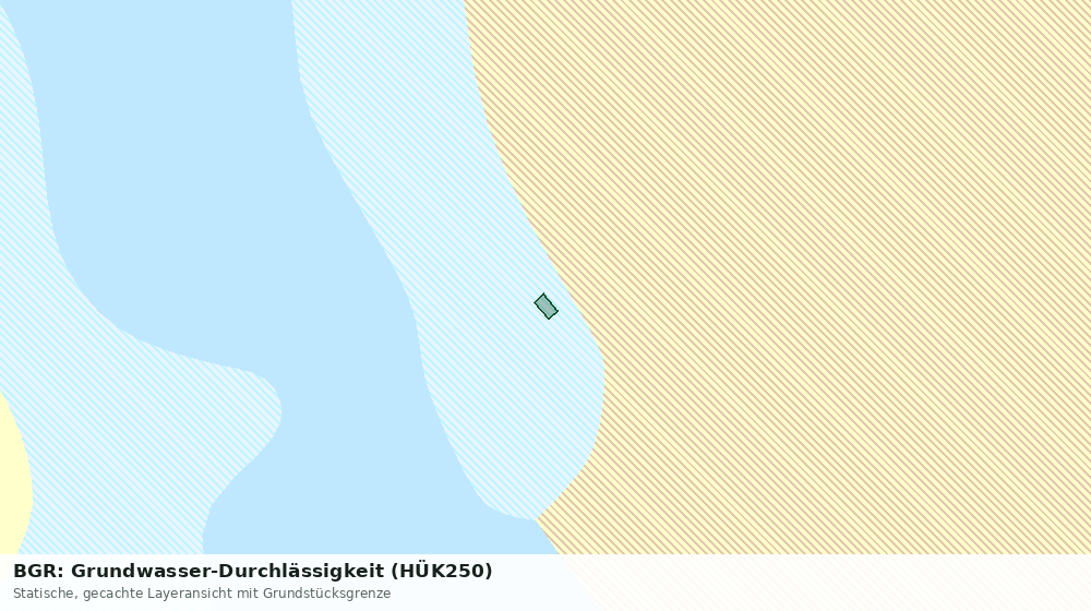Statische Kartenansicht: BGR: Grundwasser-Durchlässigkeit (HÜK250)