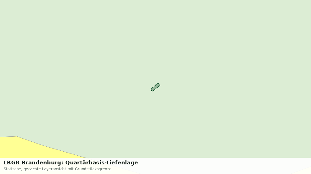 Statische Kartenansicht: LBGR Brandenburg: Quartärbasis-Tiefenlage