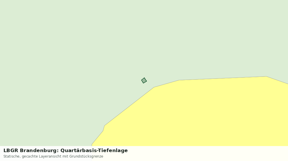Statische Kartenansicht: LBGR Brandenburg: Quartärbasis-Tiefenlage