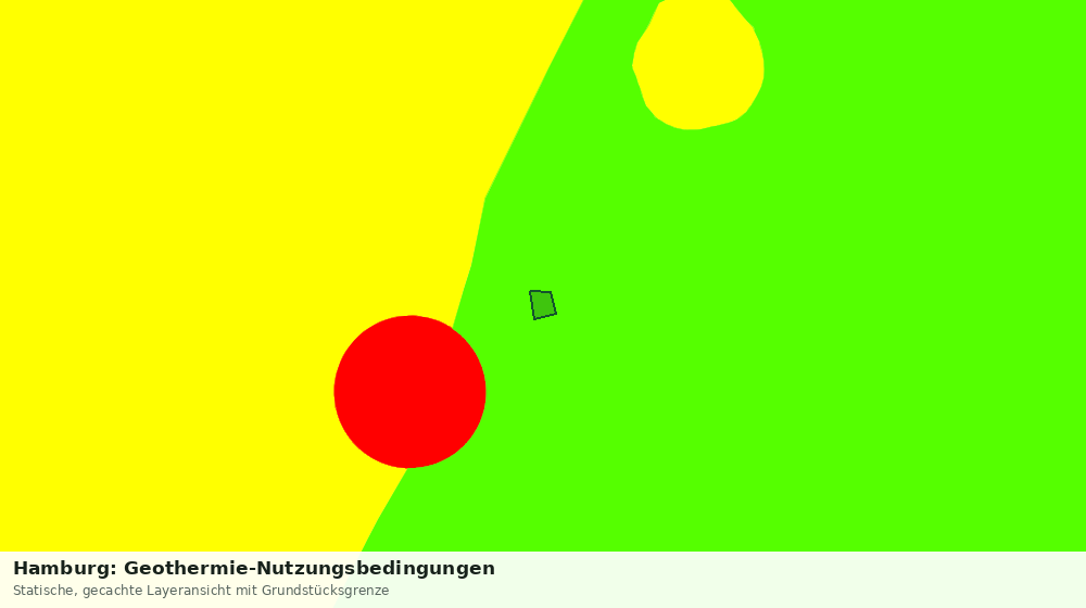 Statische Kartenansicht: Hamburg: Geothermie-Nutzungsbedingungen