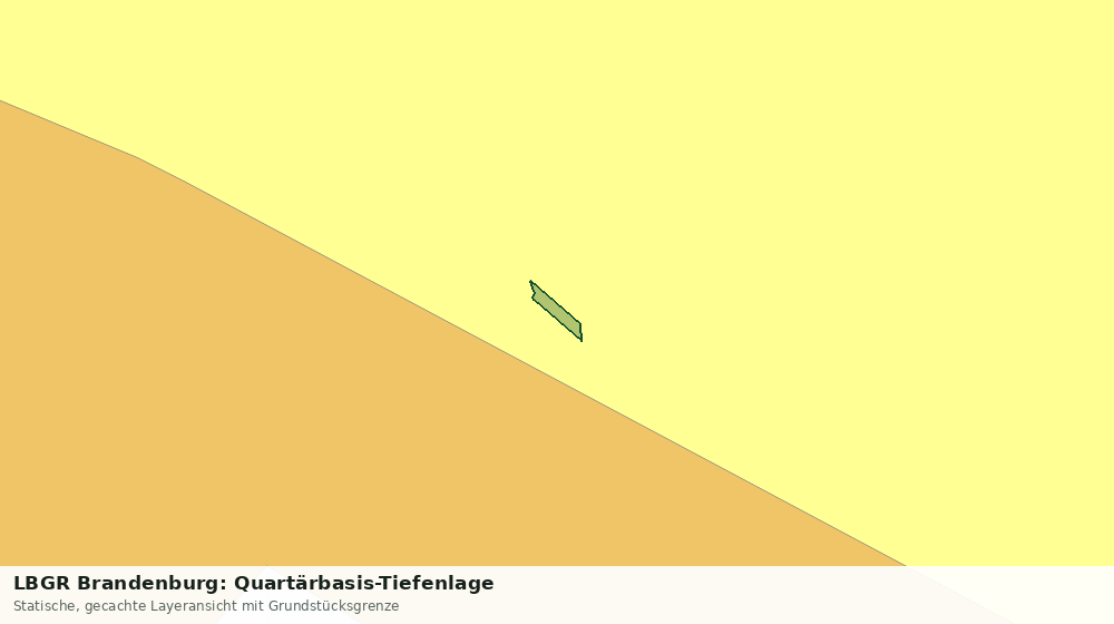 Statische Kartenansicht: LBGR Brandenburg: Quartärbasis-Tiefenlage