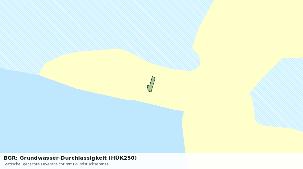 Statische Kartenansicht: BGR: Grundwasser-Durchlässigkeit (HÜK250)