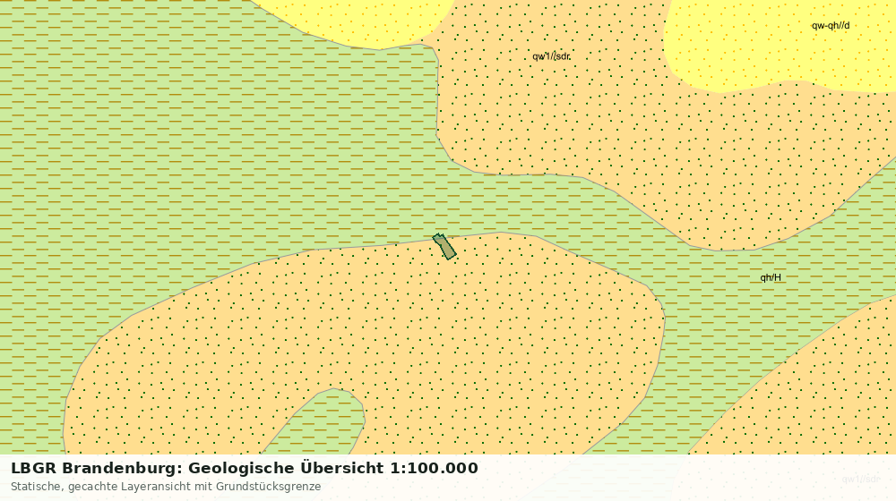 Statische Kartenansicht: LBGR Brandenburg: Geologische Übersicht 1:100.000