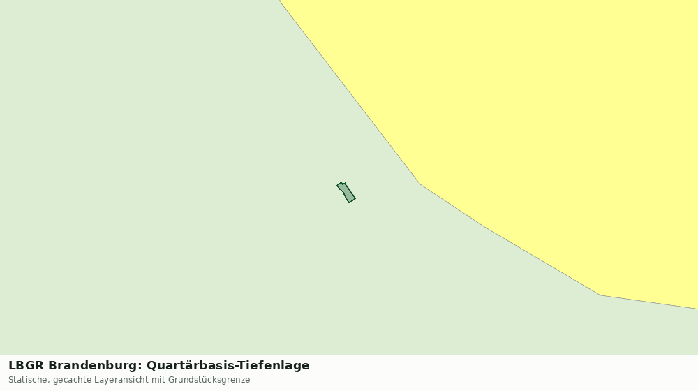 Statische Kartenansicht: LBGR Brandenburg: Quartärbasis-Tiefenlage