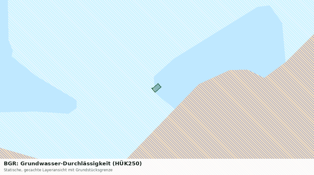 Statische Kartenansicht: BGR: Grundwasser-Durchlässigkeit (HÜK250)