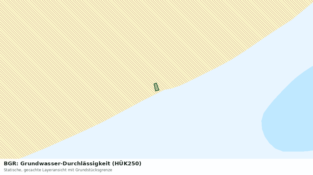Statische Kartenansicht: BGR: Grundwasser-Durchlässigkeit (HÜK250)
