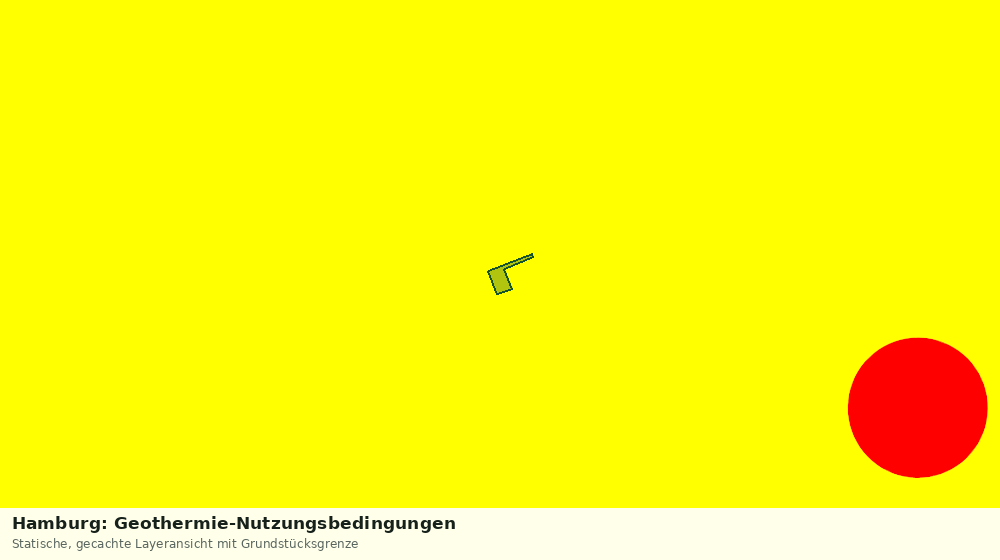 Statische Kartenansicht: Hamburg: Geothermie-Nutzungsbedingungen