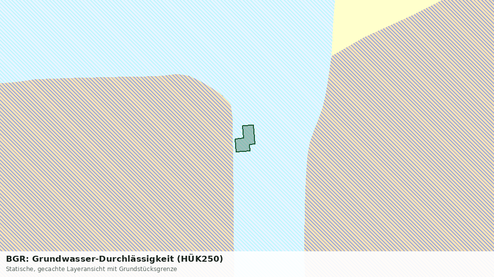Statische Kartenansicht: BGR: Grundwasser-Durchlässigkeit (HÜK250)