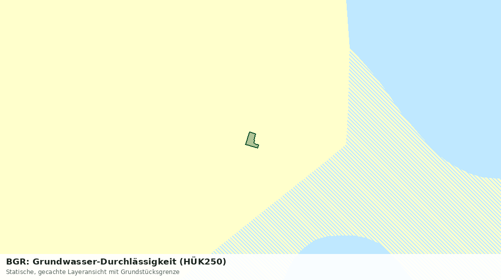 Statische Kartenansicht: BGR: Grundwasser-Durchlässigkeit (HÜK250)