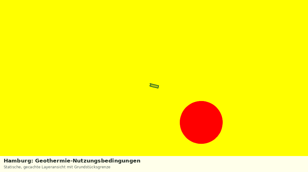 Statische Kartenansicht: Hamburg: Geothermie-Nutzungsbedingungen