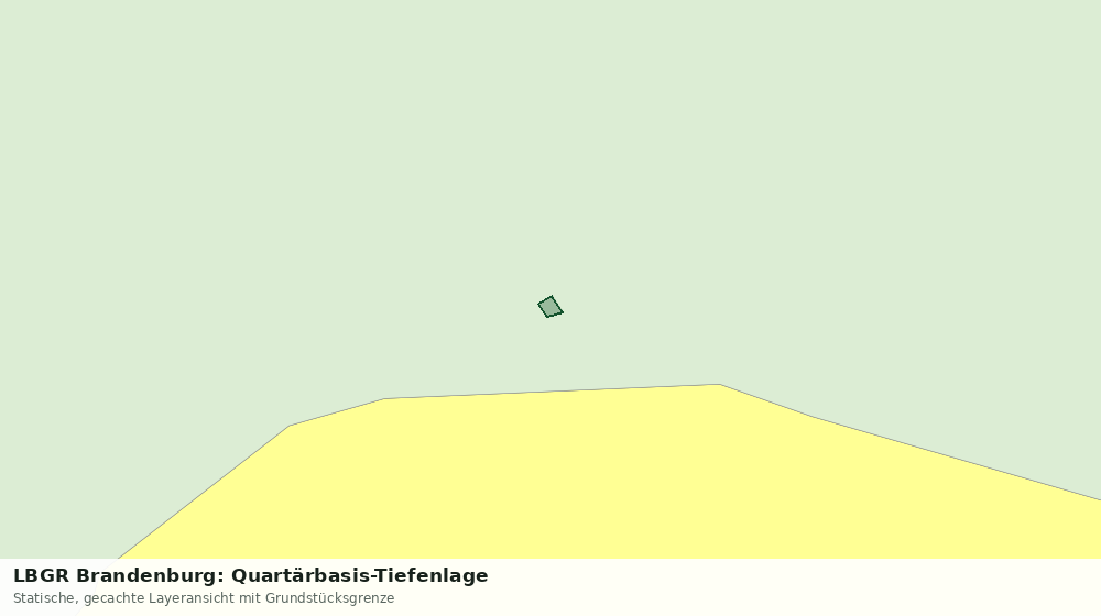 Statische Kartenansicht: LBGR Brandenburg: Quartärbasis-Tiefenlage