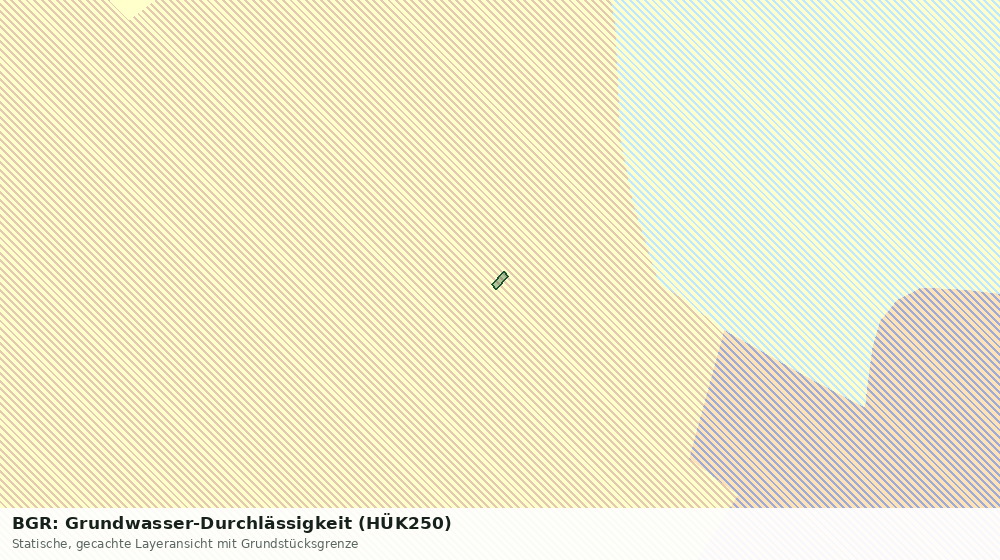 Statische Kartenansicht: BGR: Grundwasser-Durchlässigkeit (HÜK250)