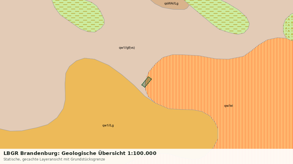 Statische Kartenansicht: LBGR Brandenburg: Geologische Übersicht 1:100.000