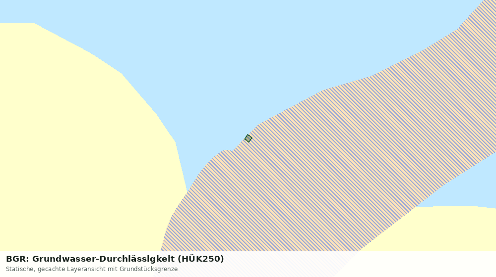 Statische Kartenansicht: BGR: Grundwasser-Durchlässigkeit (HÜK250)