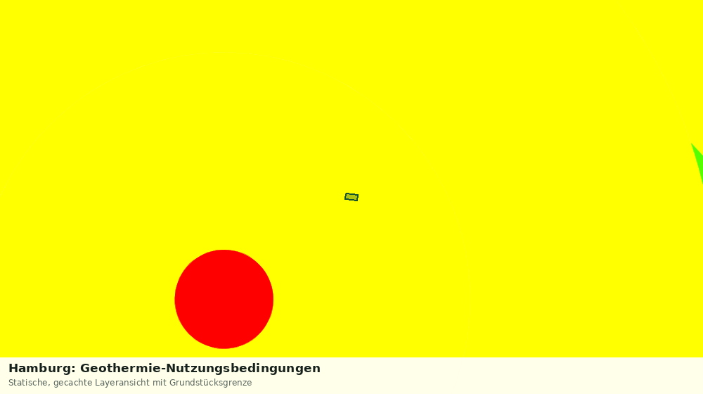 Statische Kartenansicht: Hamburg: Geothermie-Nutzungsbedingungen