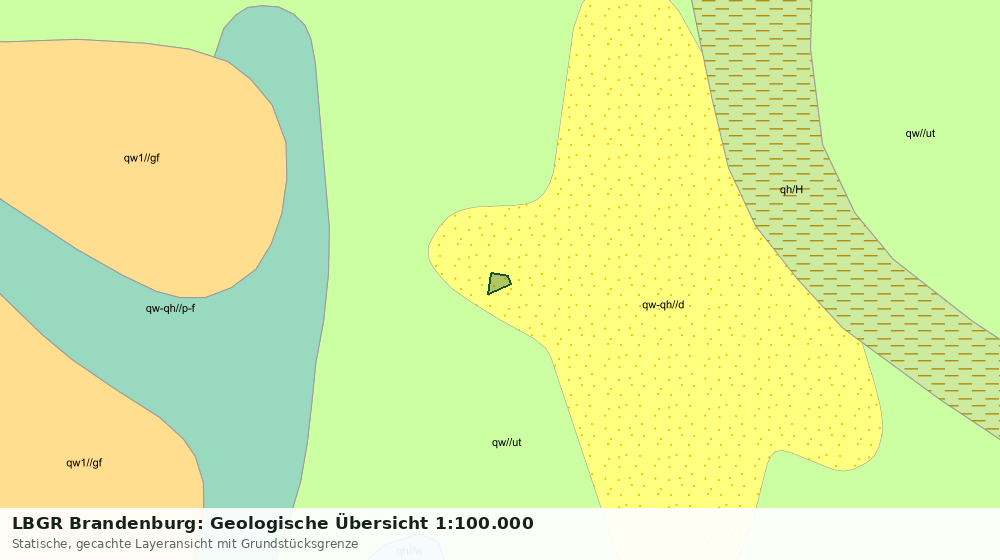Statische Kartenansicht: LBGR Brandenburg: Geologische Übersicht 1:100.000