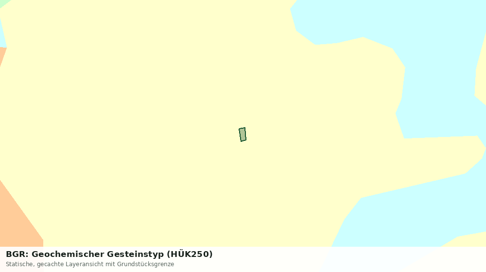 Statische Kartenansicht: BGR: Geochemischer Gesteinstyp (HÜK250)