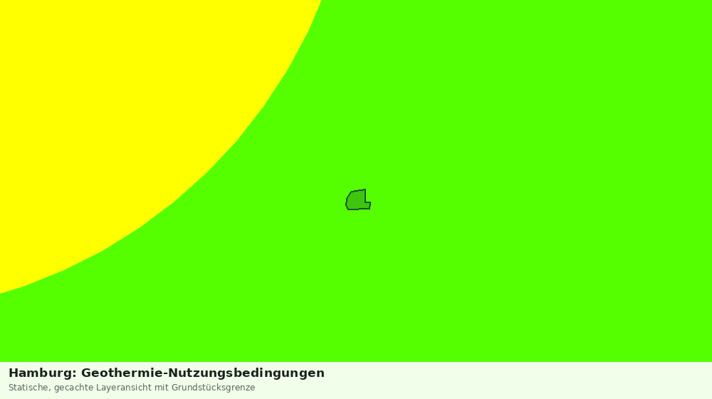Statische Kartenansicht: Hamburg: Geothermie-Nutzungsbedingungen