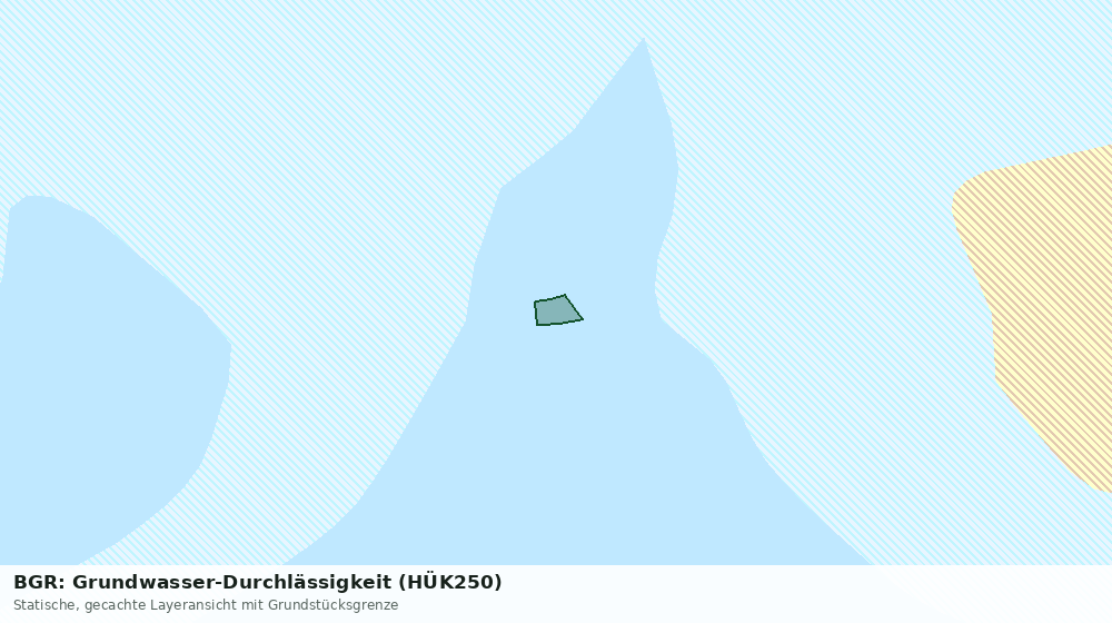 Statische Kartenansicht: BGR: Grundwasser-Durchlässigkeit (HÜK250)