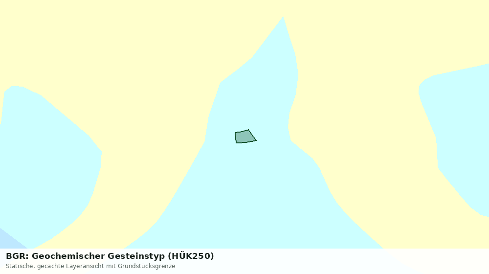Statische Kartenansicht: BGR: Geochemischer Gesteinstyp (HÜK250)
