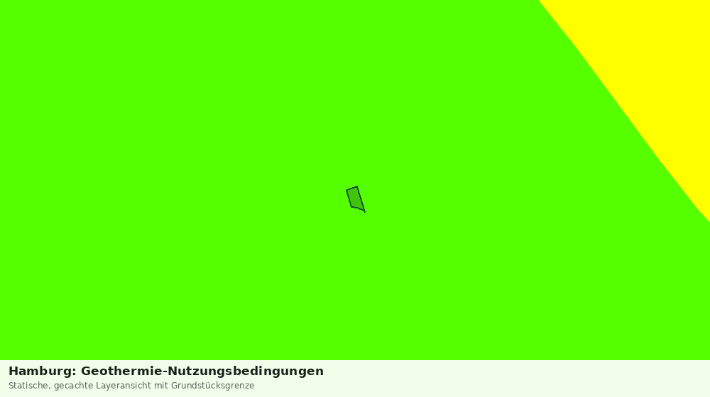 Statische Kartenansicht: Hamburg: Geothermie-Nutzungsbedingungen
