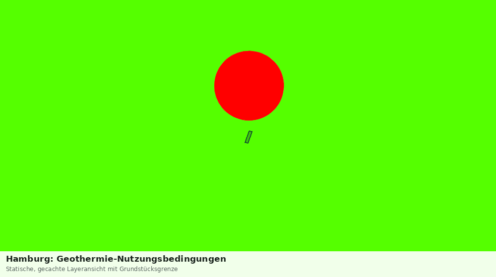 Statische Kartenansicht: Hamburg: Geothermie-Nutzungsbedingungen