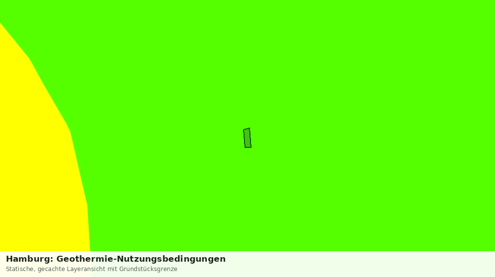 Statische Kartenansicht: Hamburg: Geothermie-Nutzungsbedingungen