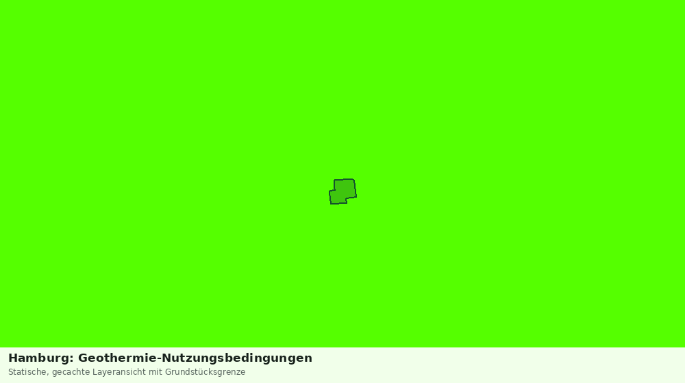 Statische Kartenansicht: Hamburg: Geothermie-Nutzungsbedingungen