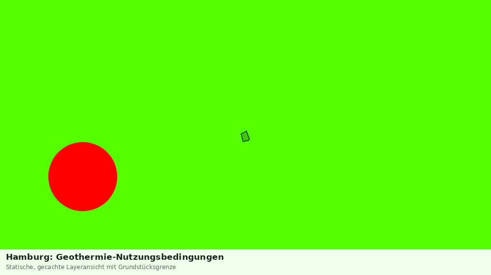 Statische Kartenansicht: Hamburg: Geothermie-Nutzungsbedingungen