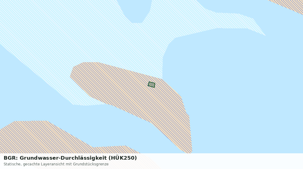 Statische Kartenansicht: BGR: Grundwasser-Durchlässigkeit (HÜK250)