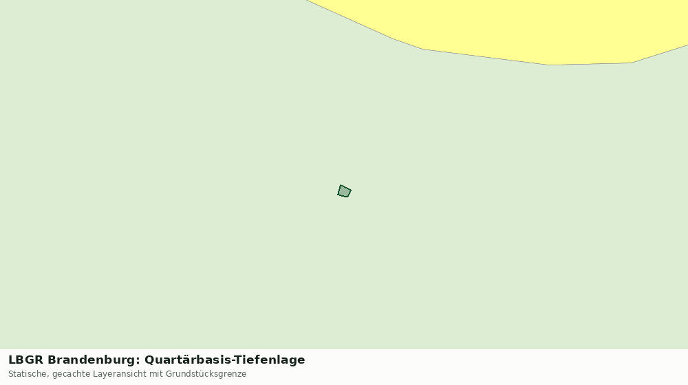 Statische Kartenansicht: LBGR Brandenburg: Quartärbasis-Tiefenlage