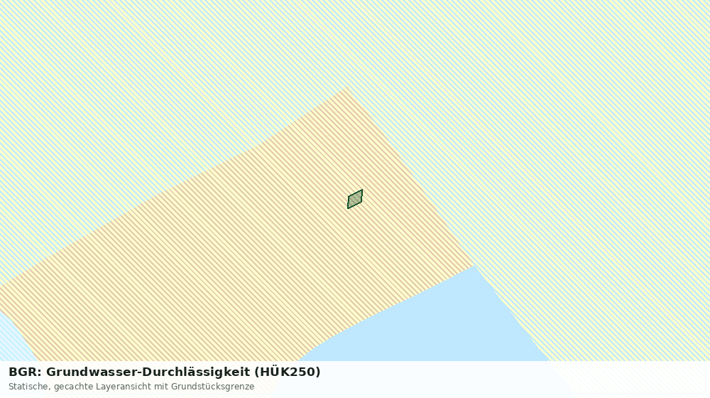 Statische Kartenansicht: BGR: Grundwasser-Durchlässigkeit (HÜK250)