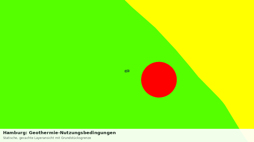 Statische Kartenansicht: Hamburg: Geothermie-Nutzungsbedingungen