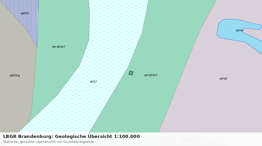 Statische Kartenansicht: LBGR Brandenburg: Geologische Übersicht 1:100.000