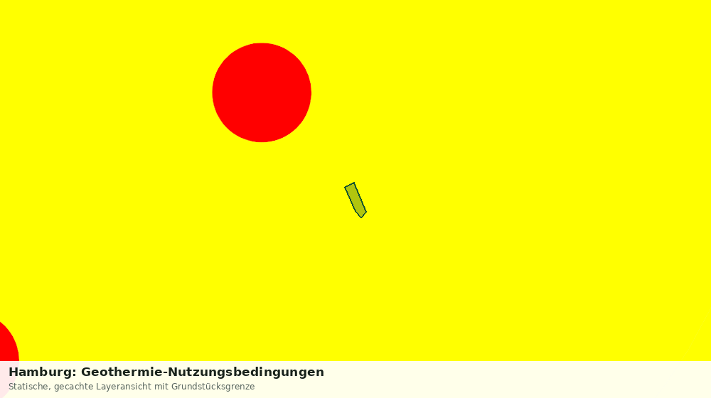 Statische Kartenansicht: Hamburg: Geothermie-Nutzungsbedingungen