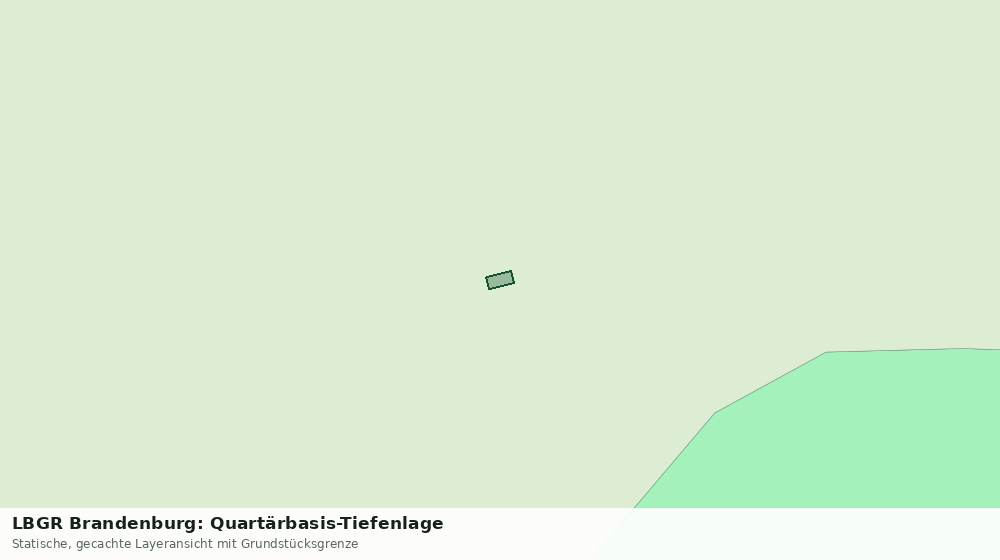 Statische Kartenansicht: LBGR Brandenburg: Quartärbasis-Tiefenlage
