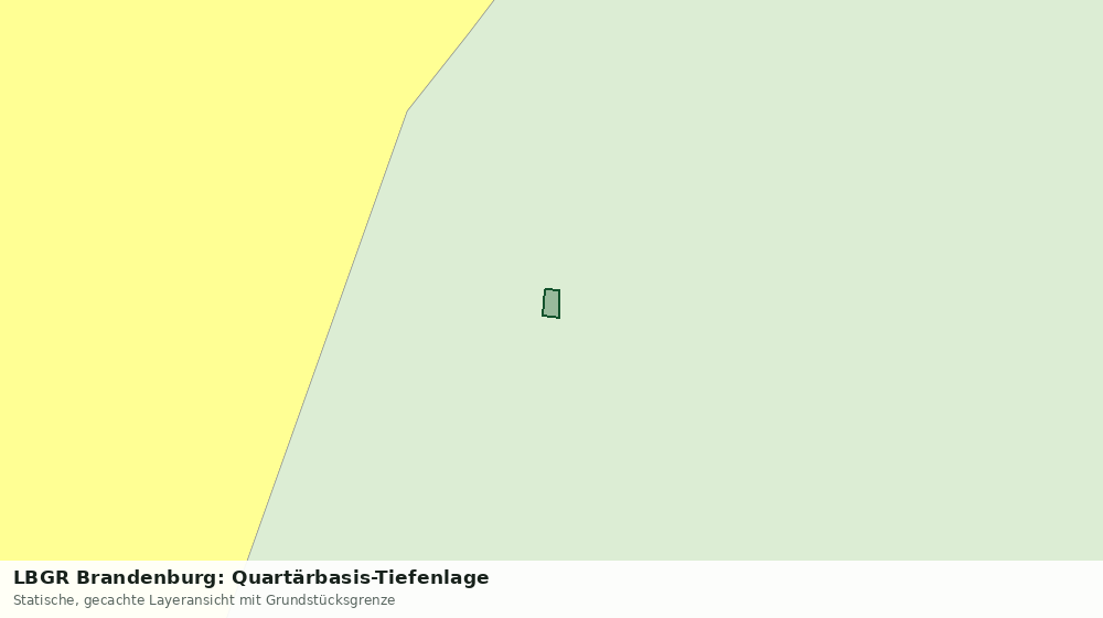 Statische Kartenansicht: LBGR Brandenburg: Quartärbasis-Tiefenlage