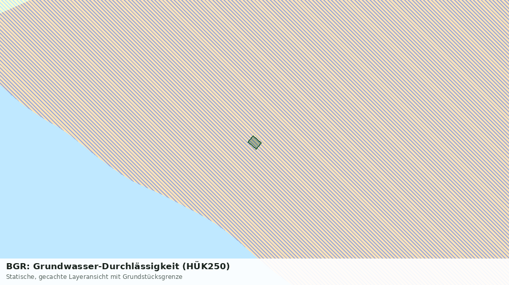 Statische Kartenansicht: BGR: Grundwasser-Durchlässigkeit (HÜK250)