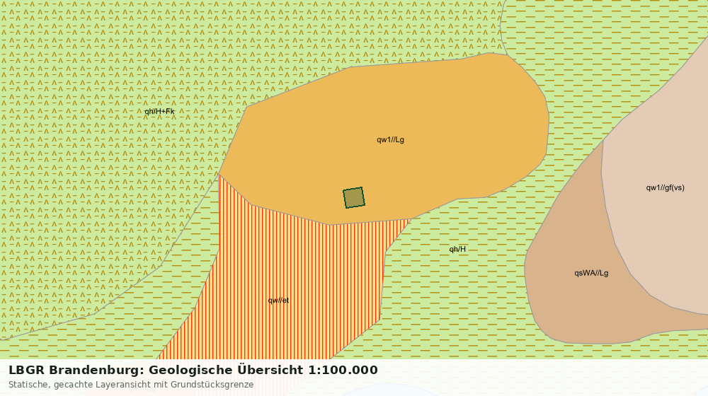 Statische Kartenansicht: LBGR Brandenburg: Geologische Übersicht 1:100.000