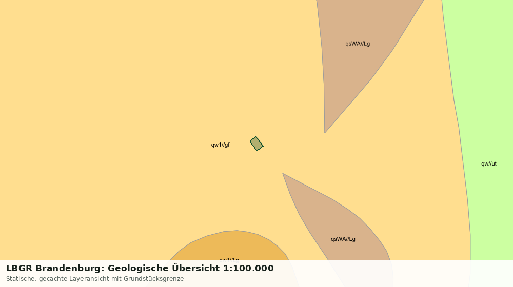 Statische Kartenansicht: LBGR Brandenburg: Geologische Übersicht 1:100.000