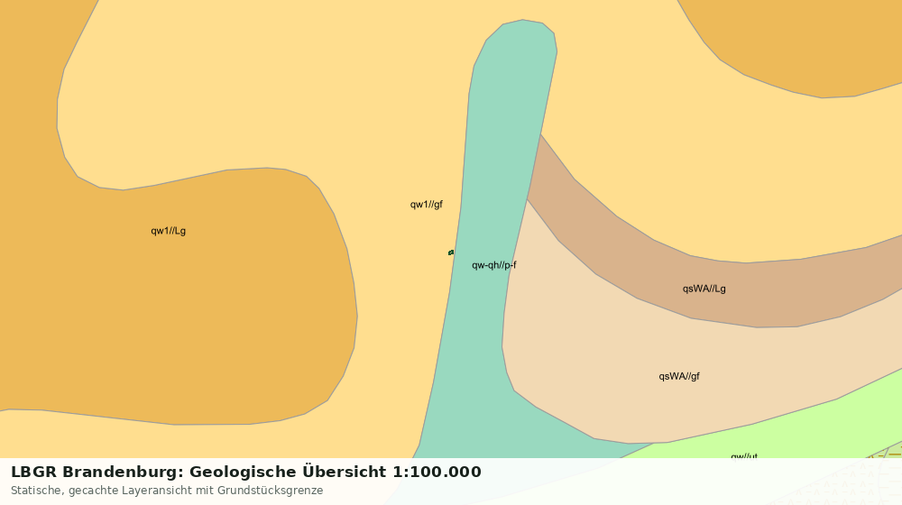 Statische Kartenansicht: LBGR Brandenburg: Geologische Übersicht 1:100.000