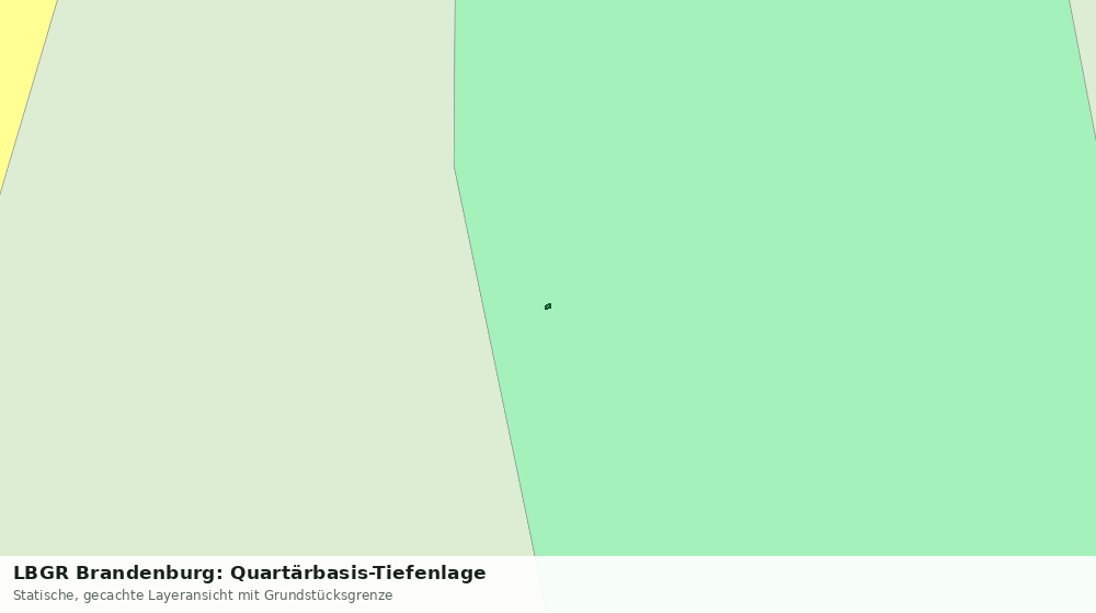 Statische Kartenansicht: LBGR Brandenburg: Quartärbasis-Tiefenlage