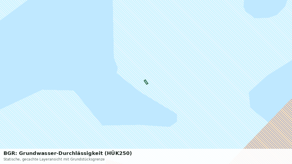 Statische Kartenansicht: BGR: Grundwasser-Durchlässigkeit (HÜK250)
