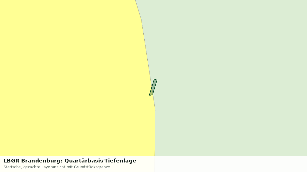 Statische Kartenansicht: LBGR Brandenburg: Quartärbasis-Tiefenlage