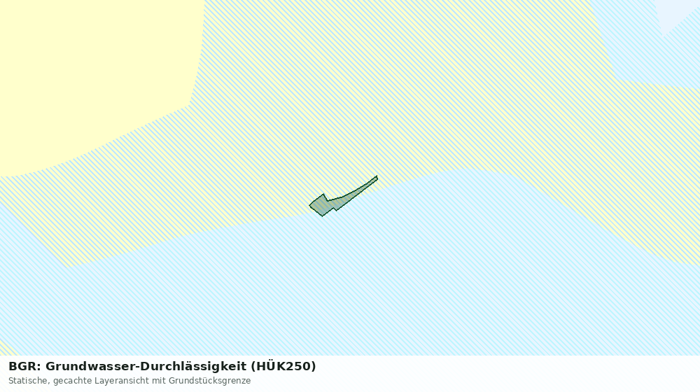 Statische Kartenansicht: BGR: Grundwasser-Durchlässigkeit (HÜK250)
