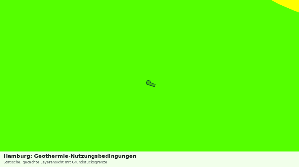 Statische Kartenansicht: Hamburg: Geothermie-Nutzungsbedingungen