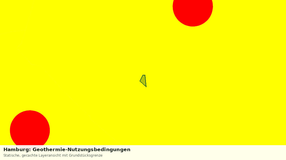 Statische Kartenansicht: Hamburg: Geothermie-Nutzungsbedingungen